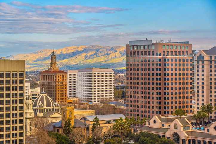 Older buildings in San Jose, CA