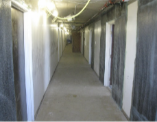 CFRP in a resident corridor