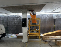 Drilling overhead at a column