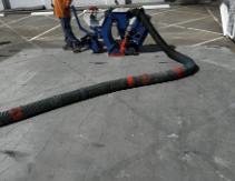 Shotblast prep on the top deck